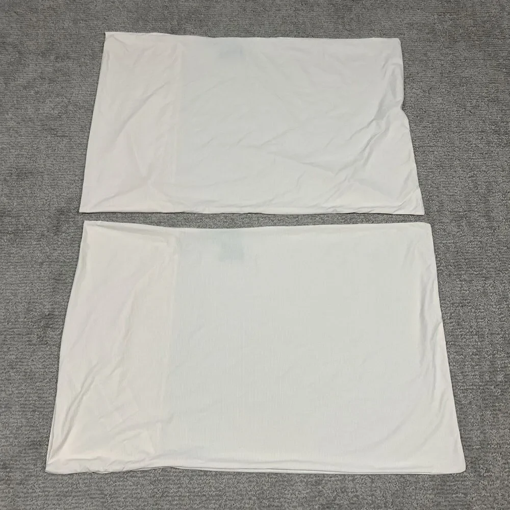 Rest Pillowcases Standard 20x26 Peach Silver Nylon Spandex Machine Washable Soft